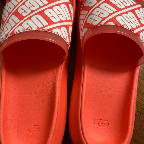 UGG Pop Coral Ruette Slide Sz 7 - Picture 3 of 9